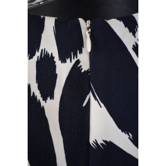 Women's Roulette Blue White Pattern Pencil Dress 12 - Picture 4 of 5